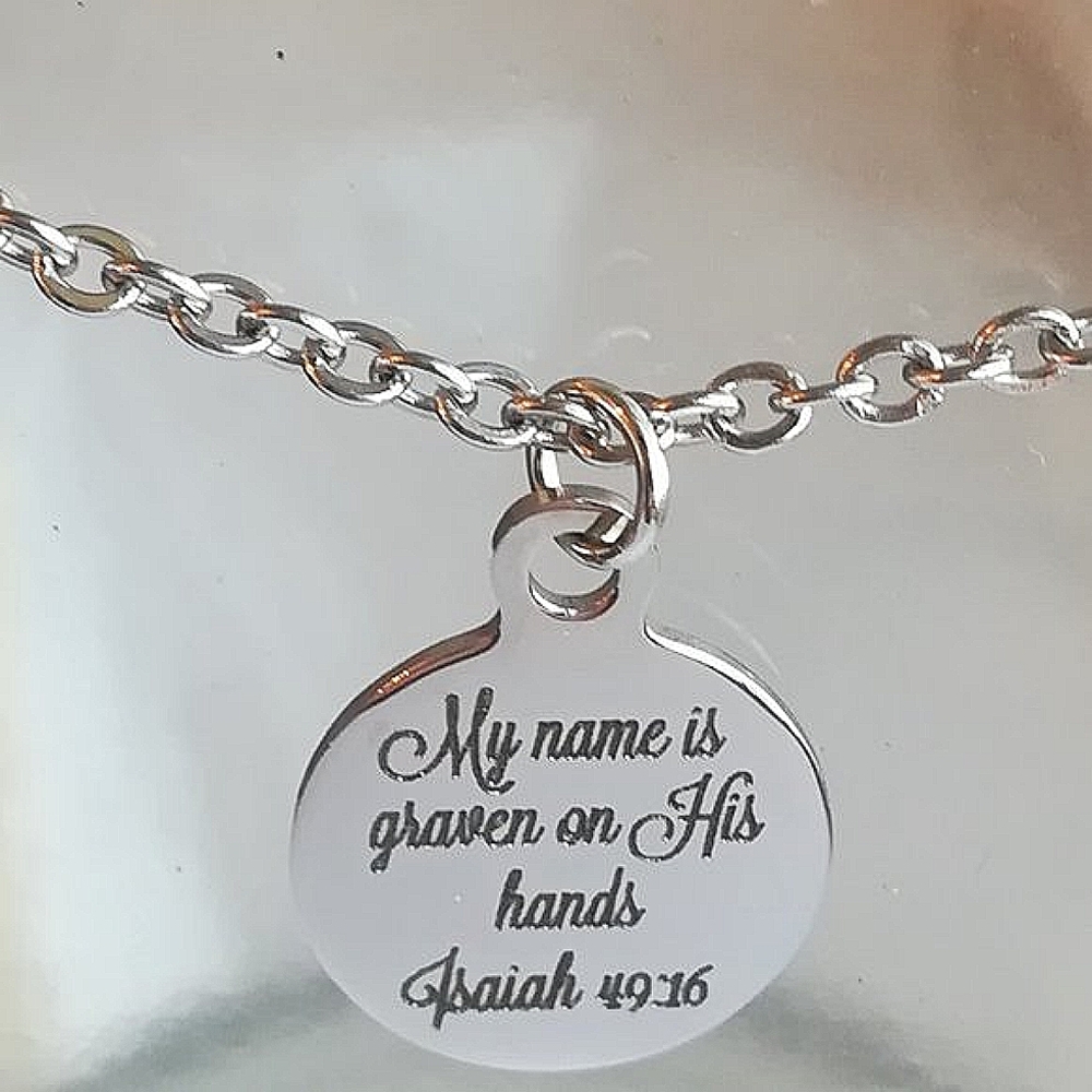 Christian Bible Verse Scripture Necklace